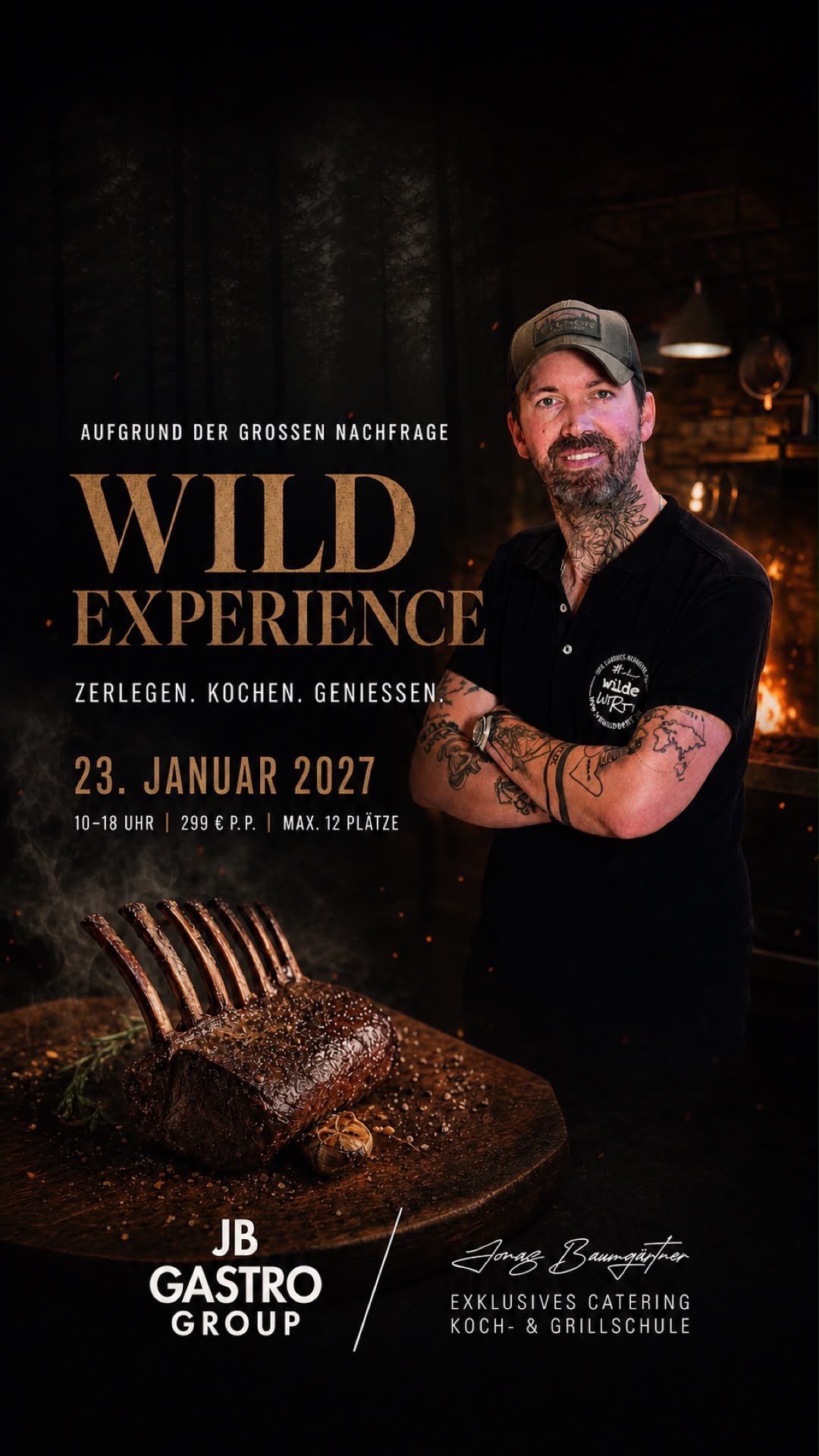 Wild Experience – Der exklusive Wildkochkurs – Schloss Erbach